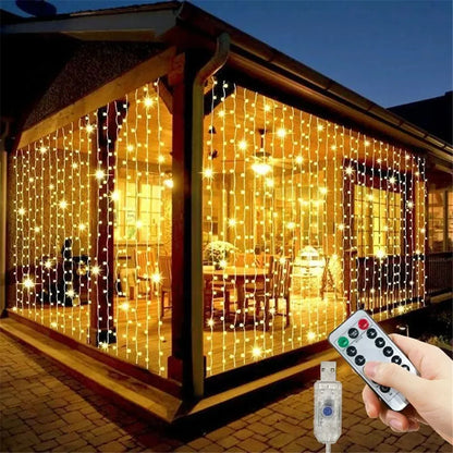 USB LED Curtain Fairy Lights