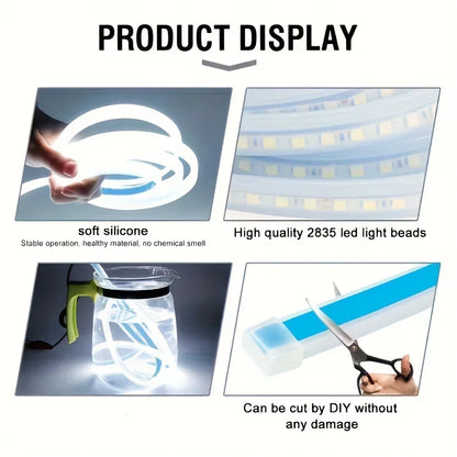 Car LED Hood & Door Decorative DRL Light 12V