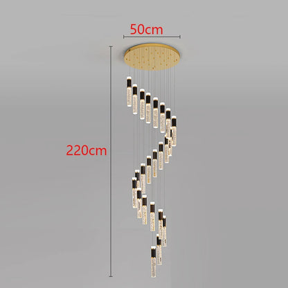 Modern LED Staircase Pendant Chandelier