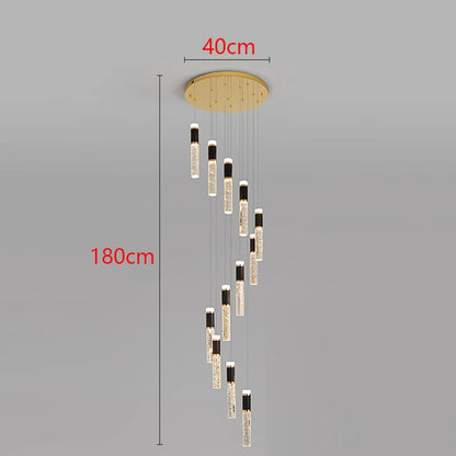 Modern LED Staircase Pendant Chandelier