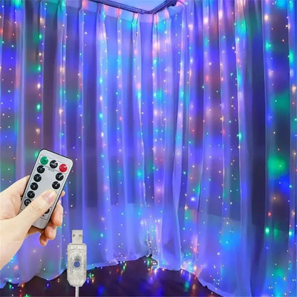 USB LED Curtain Fairy Lights