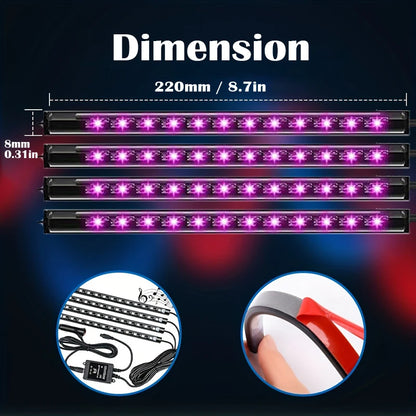 RGB Car Interior Music Light Strip