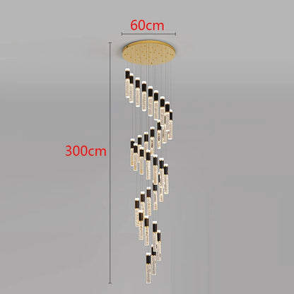 Modern LED Staircase Pendant Chandelier