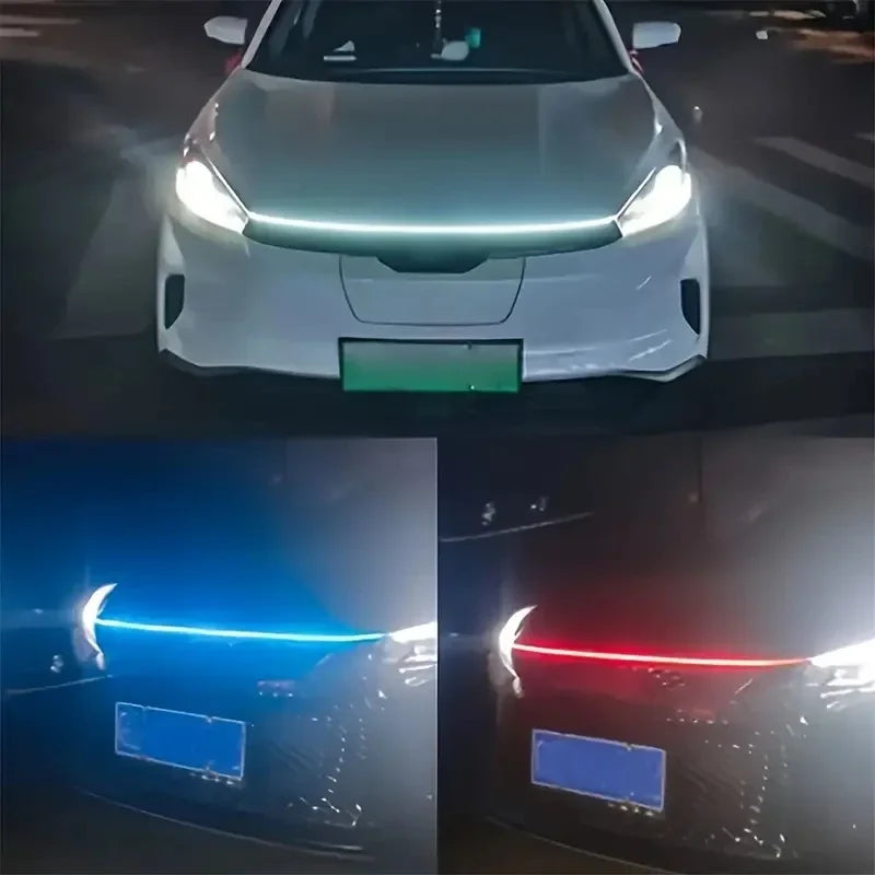 Car LED Hood & Door Decorative DRL Light 12V