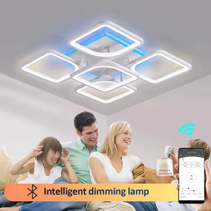 Modern LED Ceiling Light with Backlight Effect