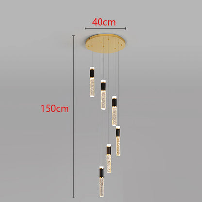 Modern LED Staircase Pendant Chandelier
