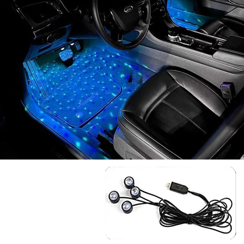 RGB Car Under-Dash & Underfoot LED Lights