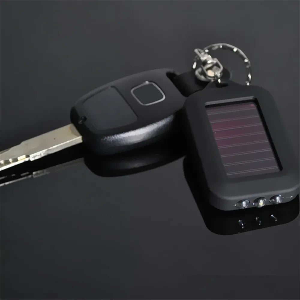 Portable Solar LED Keychain Light