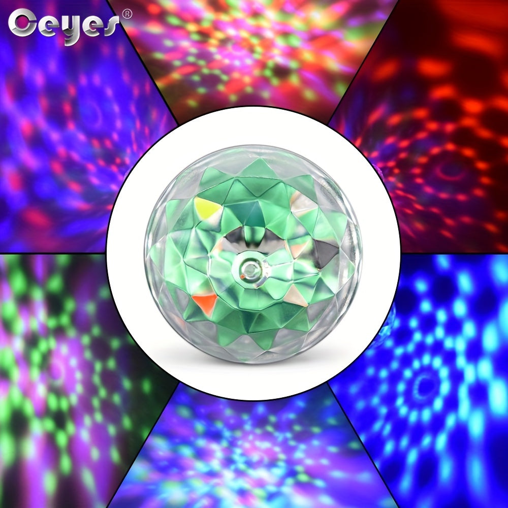Ceyes LED Mini Magic Ball Light – USB Sound Activated Disco Party Light